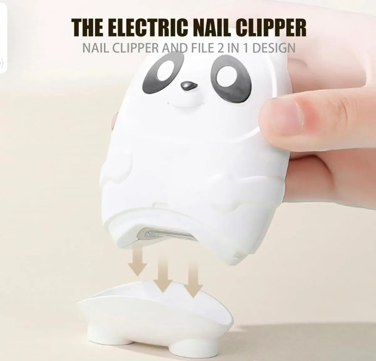 Corta Uñas Eléctrico Recargable Panda