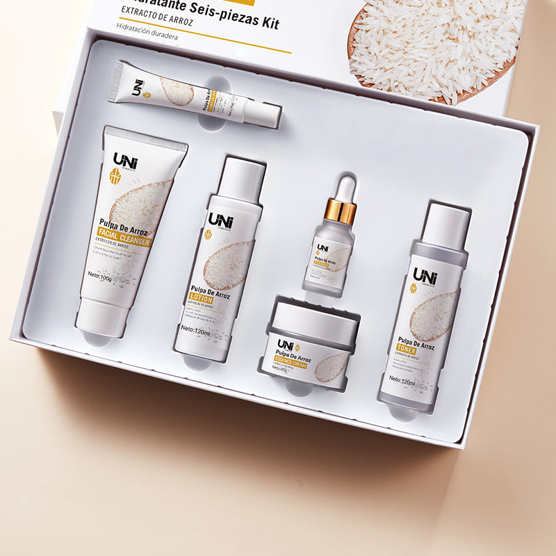 Kit Facial de Arroz – Hidratación e Iluminación