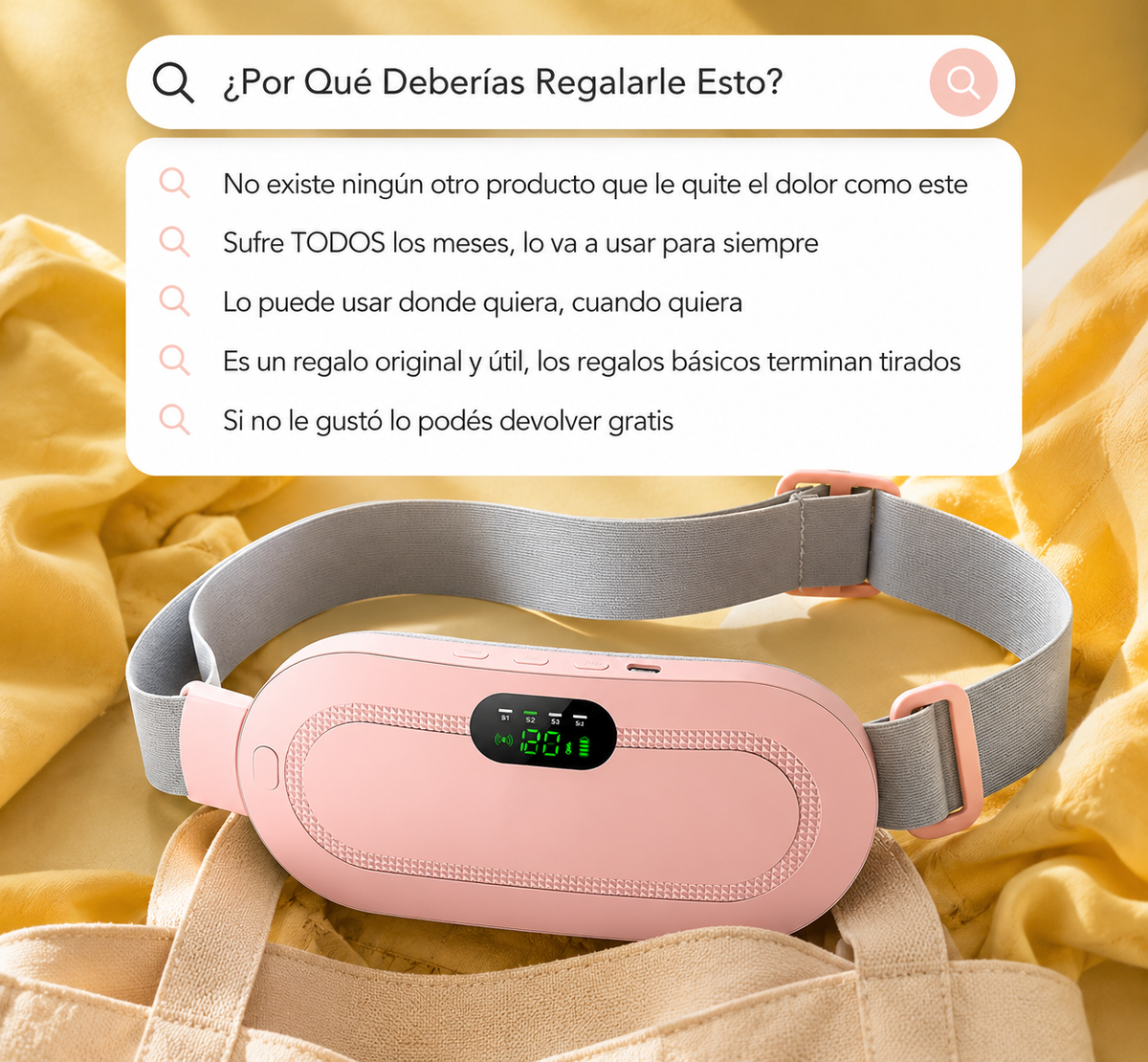 Almohadilla termica para colicos