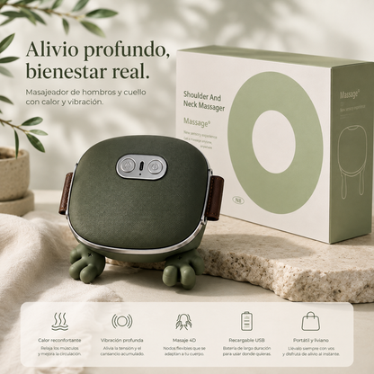Masajeador Inteligente para Cuello, Hombros y Espalda