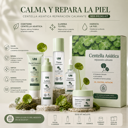 Kit Facial de Centella Asiática – Repara y Calma la Piel