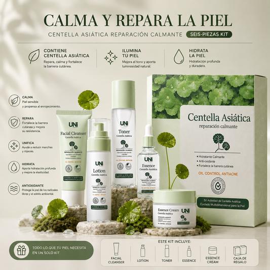 Kit Facial de Centella Asiática – Repara y Calma la Piel