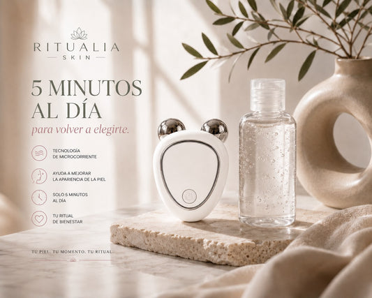 Kit Facial Ritualia | Masajeador facial de microcorriente + Gel Conductor de Regalo